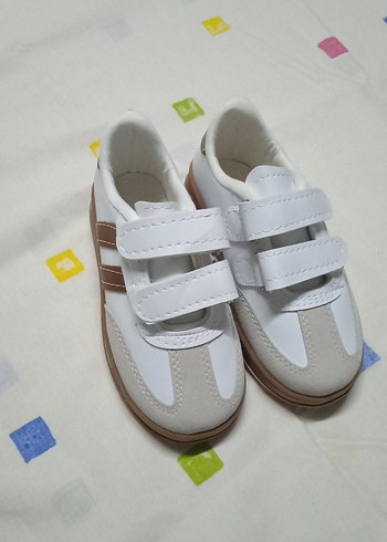 Erkek Bebek Beyaz Cırt Cırtlı İlk Adım Ayakkabısı - Görsel 3