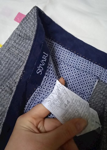 Gri Düğmeli Erkek Pantolon - Görsel 4