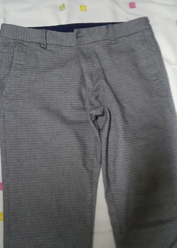 Gri Düğmeli Erkek Pantolon - Görsel 3