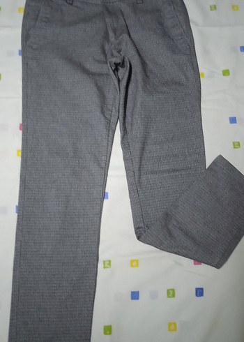 Gri Düğmeli Erkek Pantolon - Görsel 2