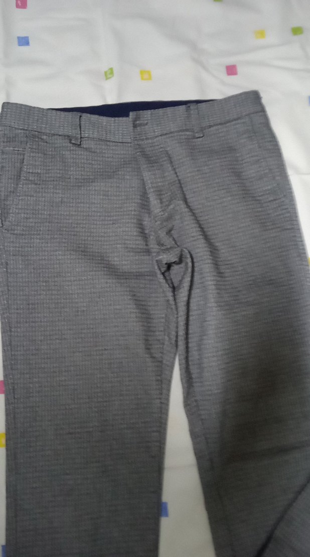 Gri Düğmeli Erkek Pantolon - Görsel 3