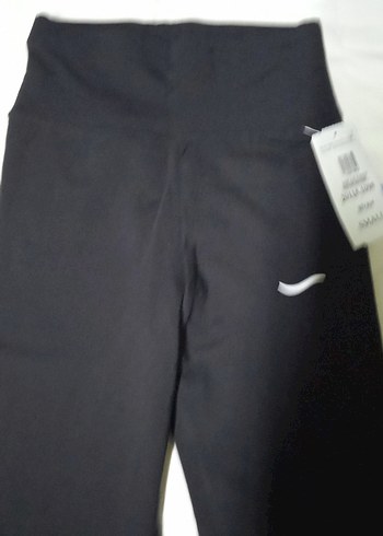 Siyah Esnek Kadın Spor Şardonlu Tayt - Görsel 4