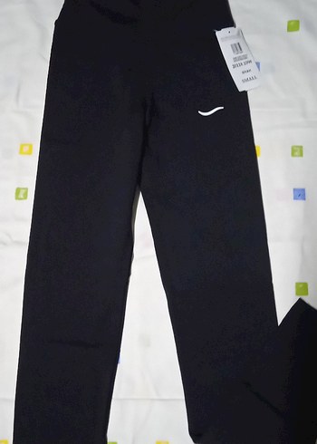 Siyah Esnek Kadın Spor Şardonlu Tayt - Görsel 3