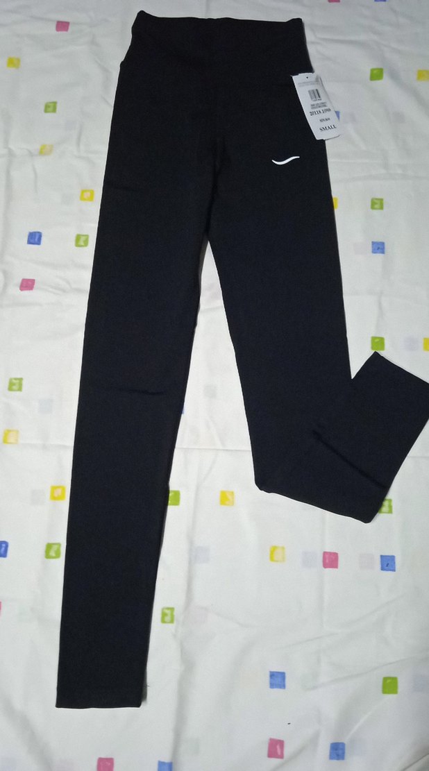 Siyah Esnek Kadın Spor Şardonlu Tayt - Görsel 2