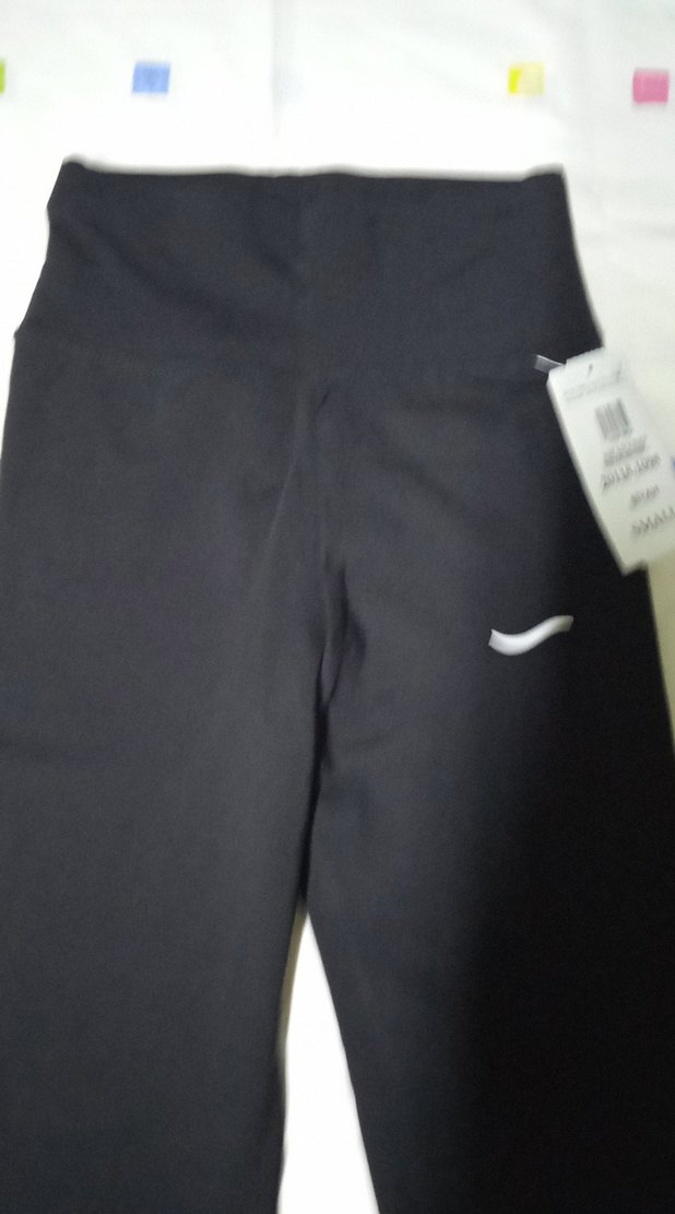 Siyah Esnek Kadın Spor Şardonlu Tayt - Görsel 4