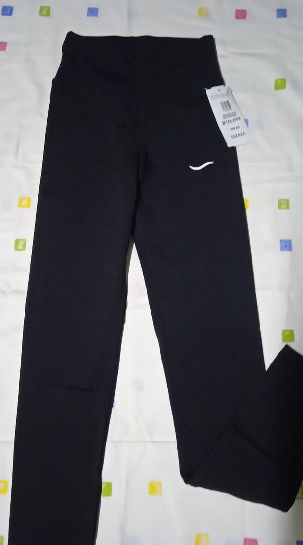 Siyah Esnek Kadın Spor Şardonlu Tayt - Görsel 3