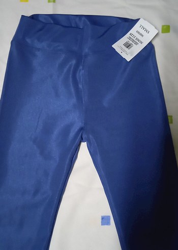 Mavi Kadın Spor Tayt Velcro Detaylı - Görsel 4