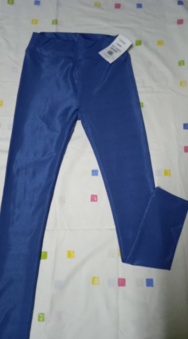 Mavi Kadın Spor Tayt Velcro Detaylı - Görsel 3