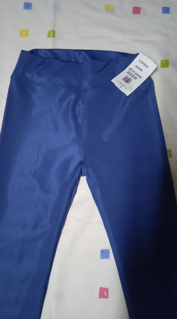 Mavi Kadın Spor Tayt Velcro Detaylı - Görsel 4