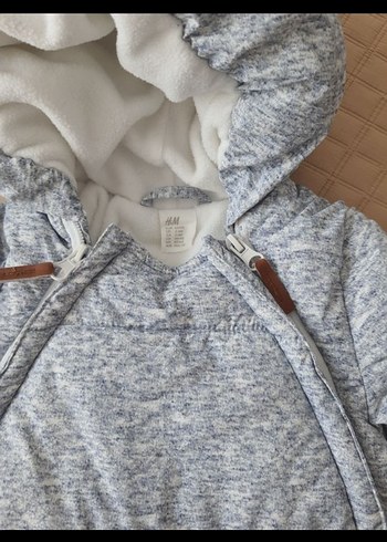 H&M Gri bebek astronot tulum - Görsel 3