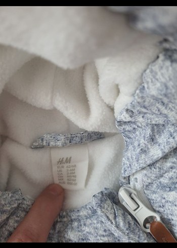 H&M Gri bebek astronot tulum - Görsel 2