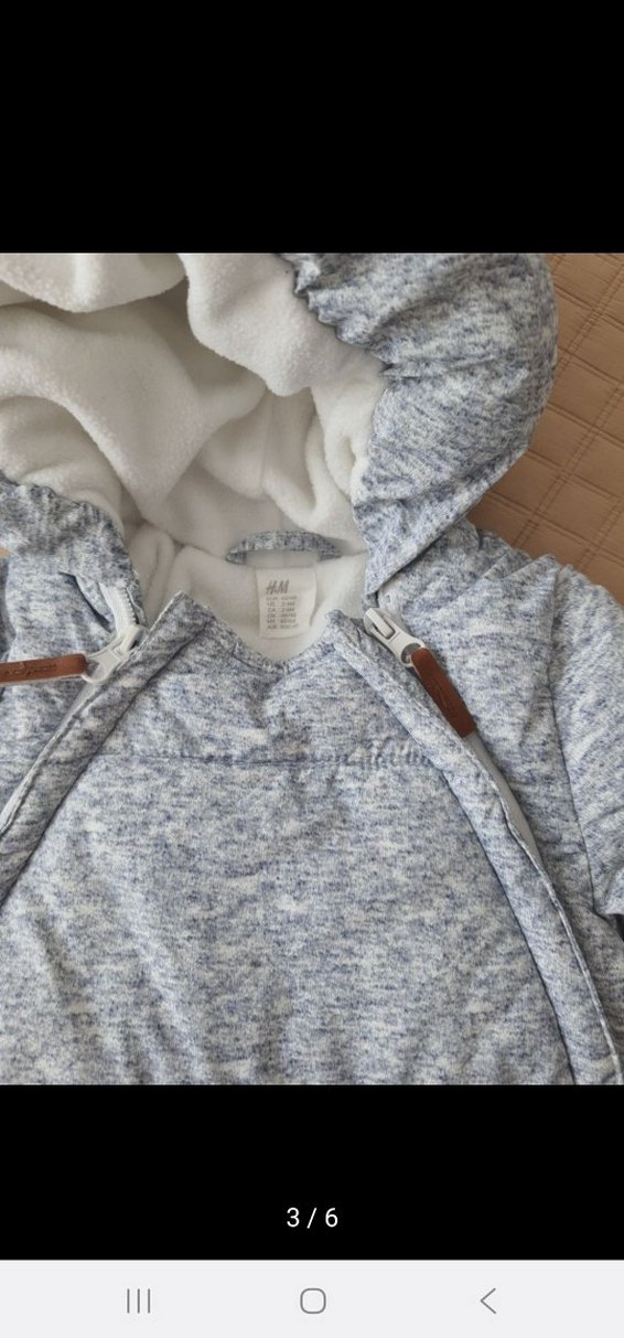 H&M Gri bebek astronot tulum - Görsel 3