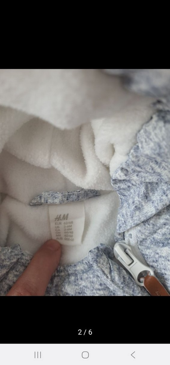 H&M Gri bebek astronot tulum - Görsel 2