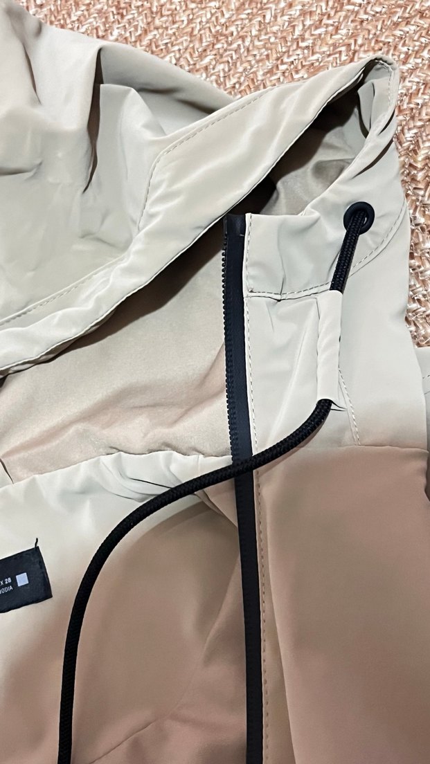 Bej Zara  kadın yağmurluk - Görsel 4