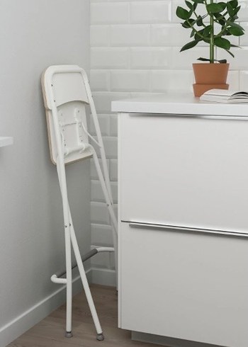 Beyaz Katlanabilir Yüksek Sandalye - Görsel 2