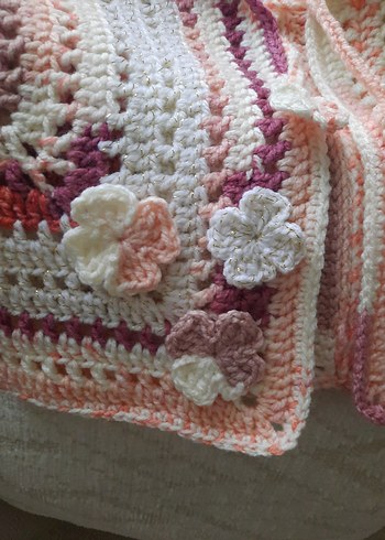 Kız Çocuk Bohem Örgü Hırka - Görsel 2