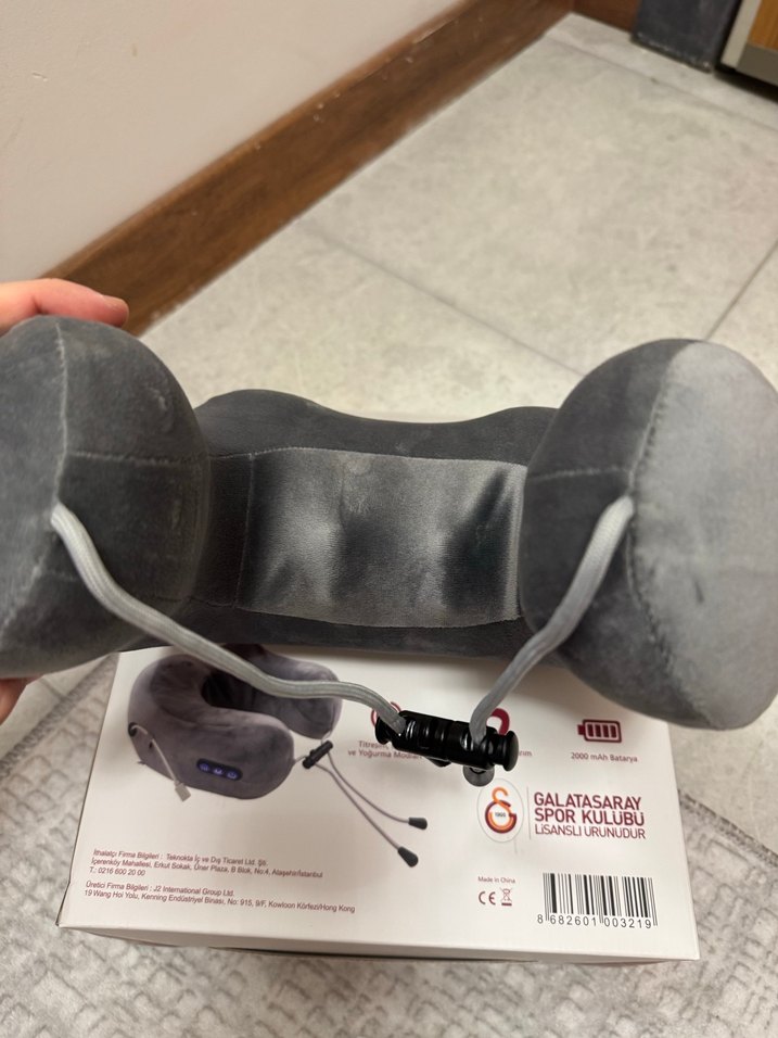 Gri Yumuşak boyun masaj aleti - Görsel 2