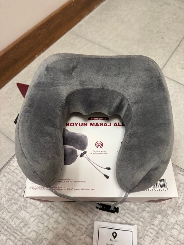 Gri Yumuşak boyun masaj aleti - Görsel 3