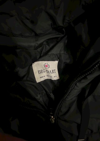 siyah Kapüşonlu Kadın Kışlık mont - Görsel 2