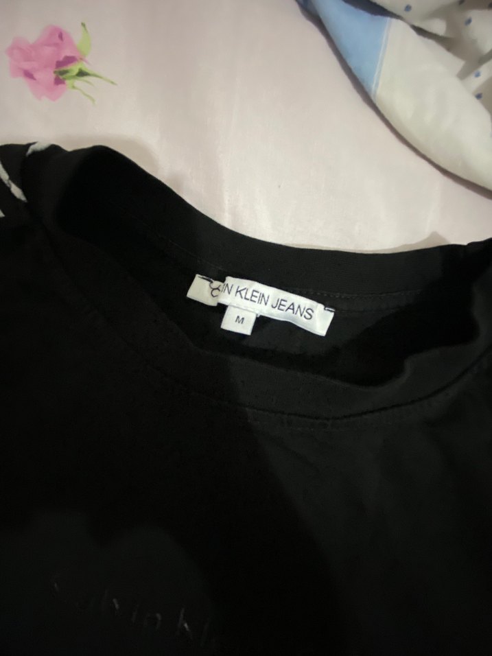 Kız Siyah Calvin Klein Jeans Kısa Kollu Tişört - Görsel 2