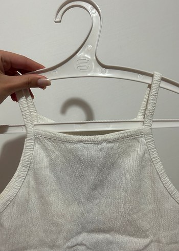 Nakışlı Beyaz Bohem Kadın Atlet - Görsel 3