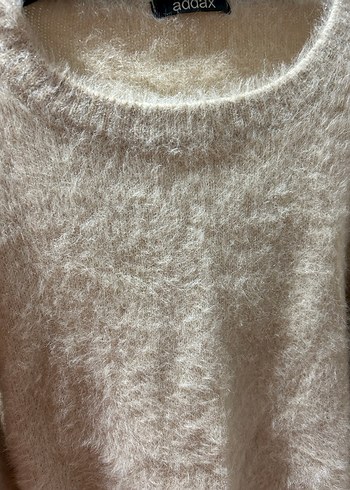 Bej Kadın Basic Triko Kazak - Görsel 2