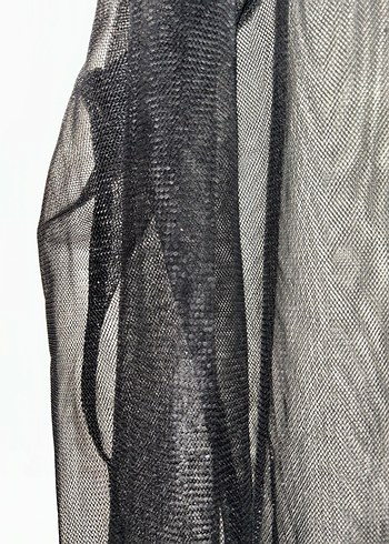 SiyahTransparan Uzun Kollu Kadın Bluz - Görsel 4