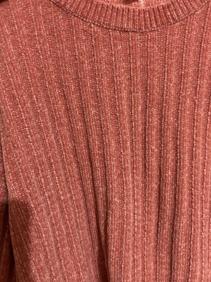 Pembe Triko Kadın Uzun Kollu Kazak - Görsel 2