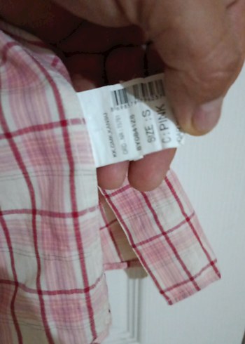 Pembe Kareli Kısa Kollu Erkek Gömlek - Görsel 2