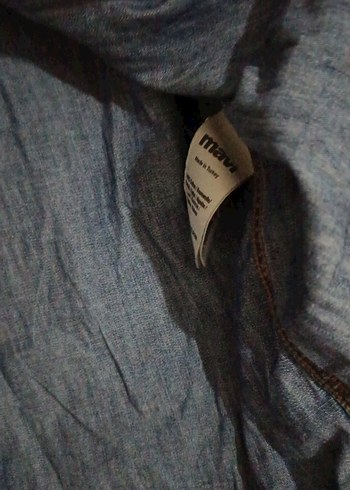 Erkek Lacivert Denim Gömlek - Görsel 4