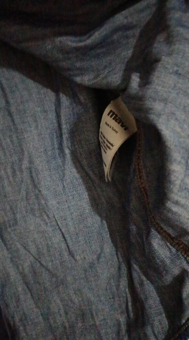 Erkek Lacivert Denim Gömlek - Görsel 4