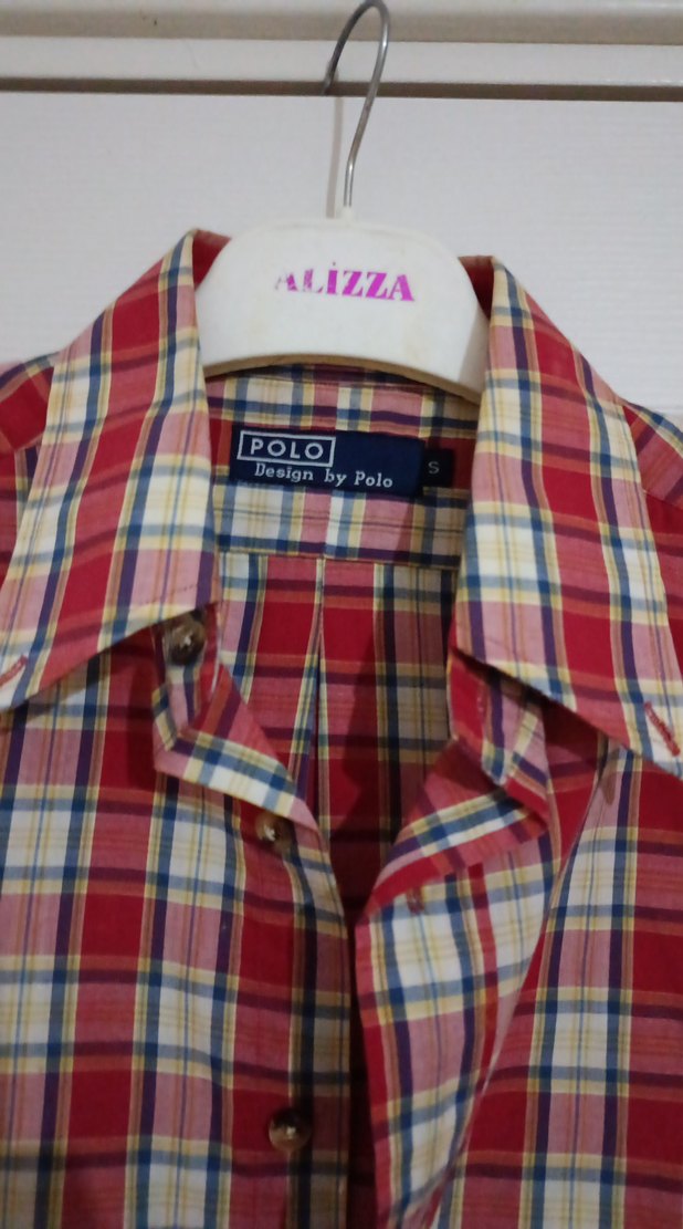 Kısa Kollu Kırmızı Kareli Pamuk Gömlek - Görsel 3