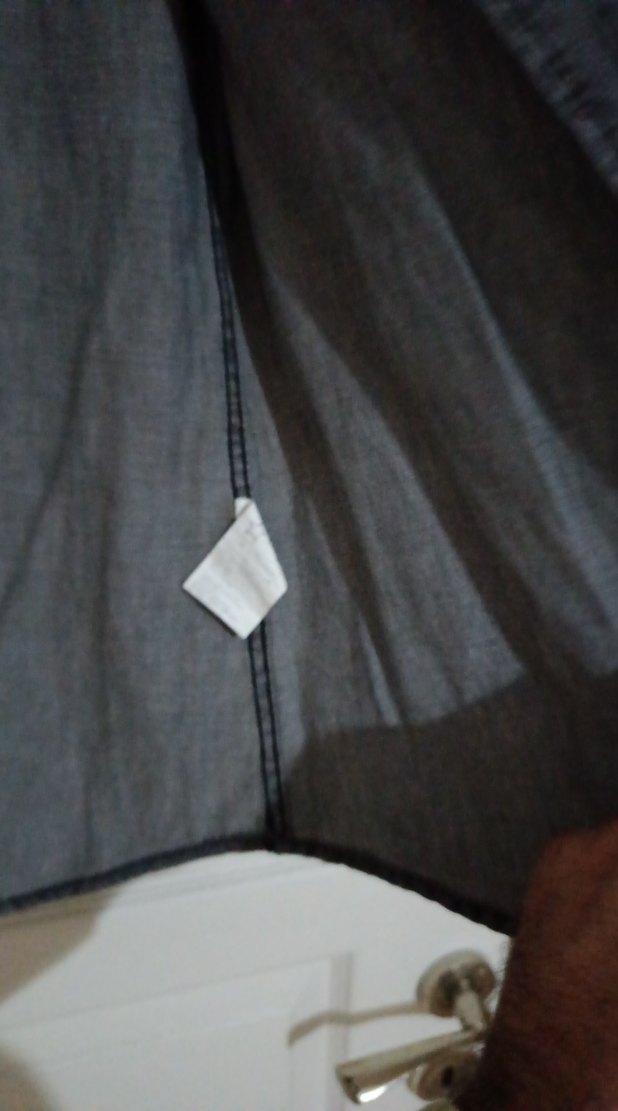 Gri Denim Erkek Gömlek Uzun Kollu - Görsel 3