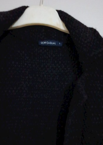 Siyah Düğmeli Yün  Ceket - Görsel 3