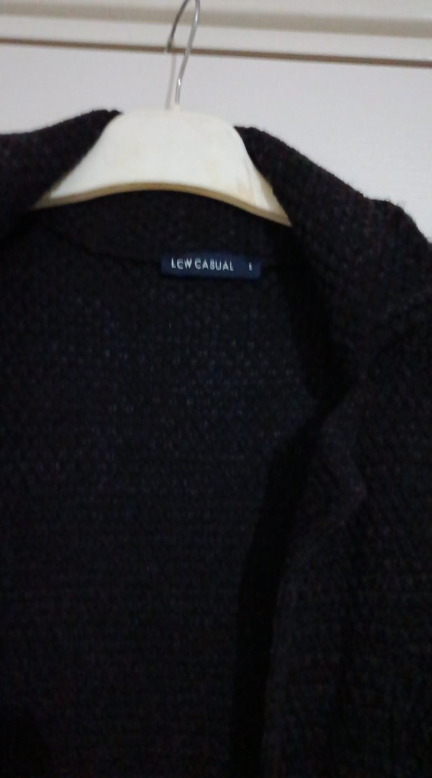 Siyah Düğmeli Yün  Ceket - Görsel 3