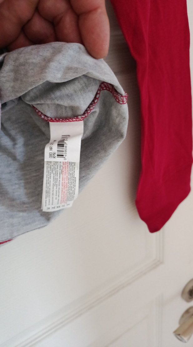 Erkek çocuk Gri ve Bordo Uzun Kollu Sweatshirt - Görsel 3