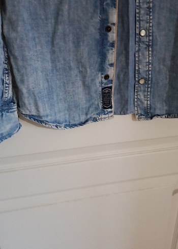 orijinal mavi marka şık bir kot gömlek - Görsel 2