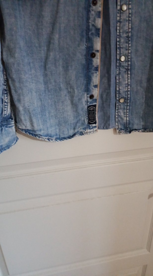 orijinal mavi marka şık bir kot gömlek - Görsel 2