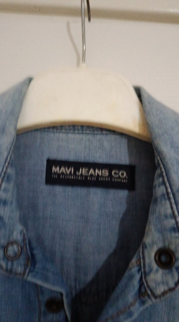 Erkek Gri Denim Gömlek - Görsel 3