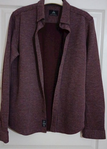 Bordo Erkek Yünlü Gömlek - Görsel 2