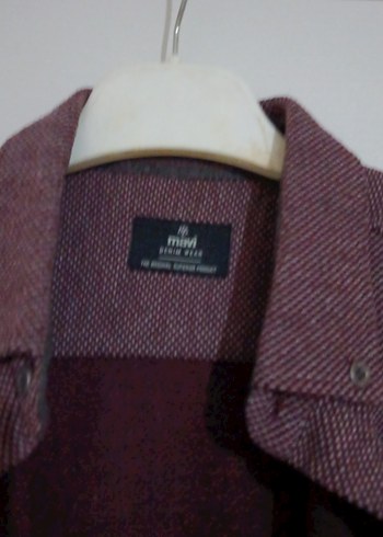 Bordo Erkek Yünlü Gömlek - Görsel 3