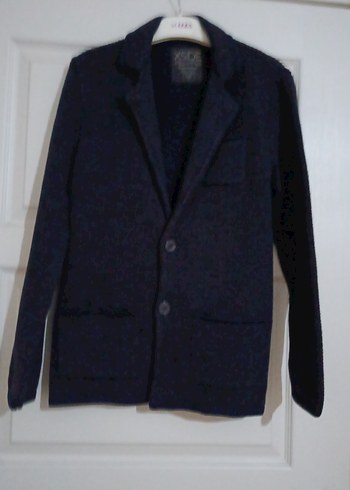 Erkek  Lacivert Düğmeli Yün Ceket - Görsel 2