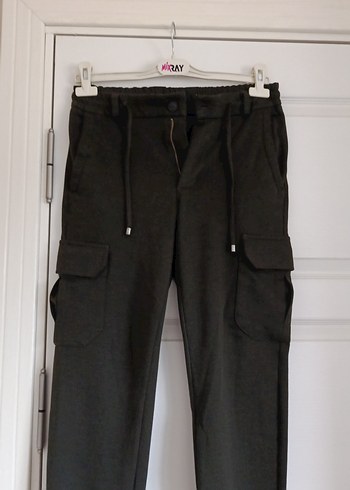 Gri Kemerli Rahat Erkek Kumaş Pantolon - Görsel 2