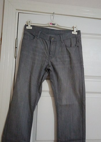 Gri Erkek Denim Pantolon Regular Fit - Görsel 2