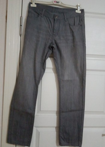 Gri Erkek Denim Pantolon Regular Fit - Görsel 3