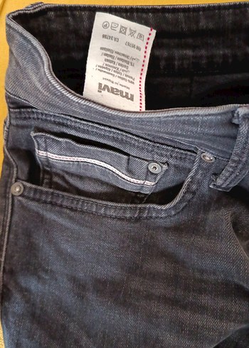 Erkek Gri Regular Fit Denim Jean - Görsel 6