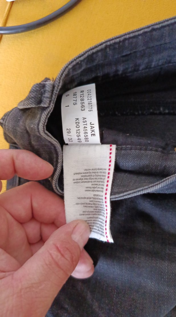 Erkek Gri Regular Fit Denim Jean - Görsel 5