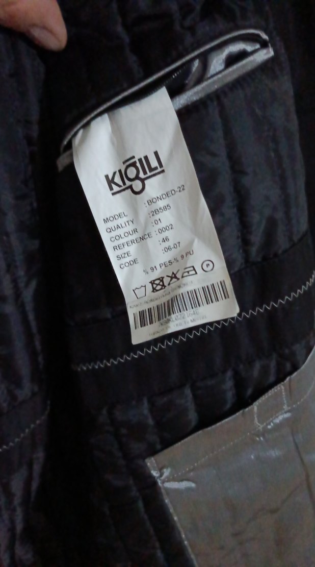 Uzun Siyah Erkek Klasik Düğmeli Kaban - Görsel 4