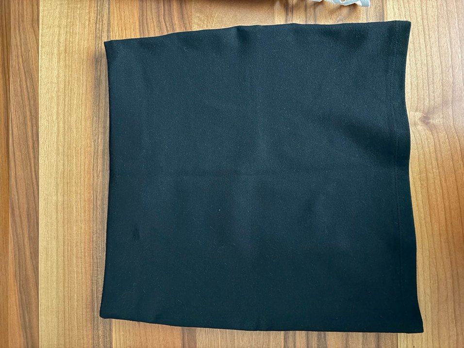 Siyah Mini Etek, Yırtmaçlı, Dar Kesim - Görsel 2