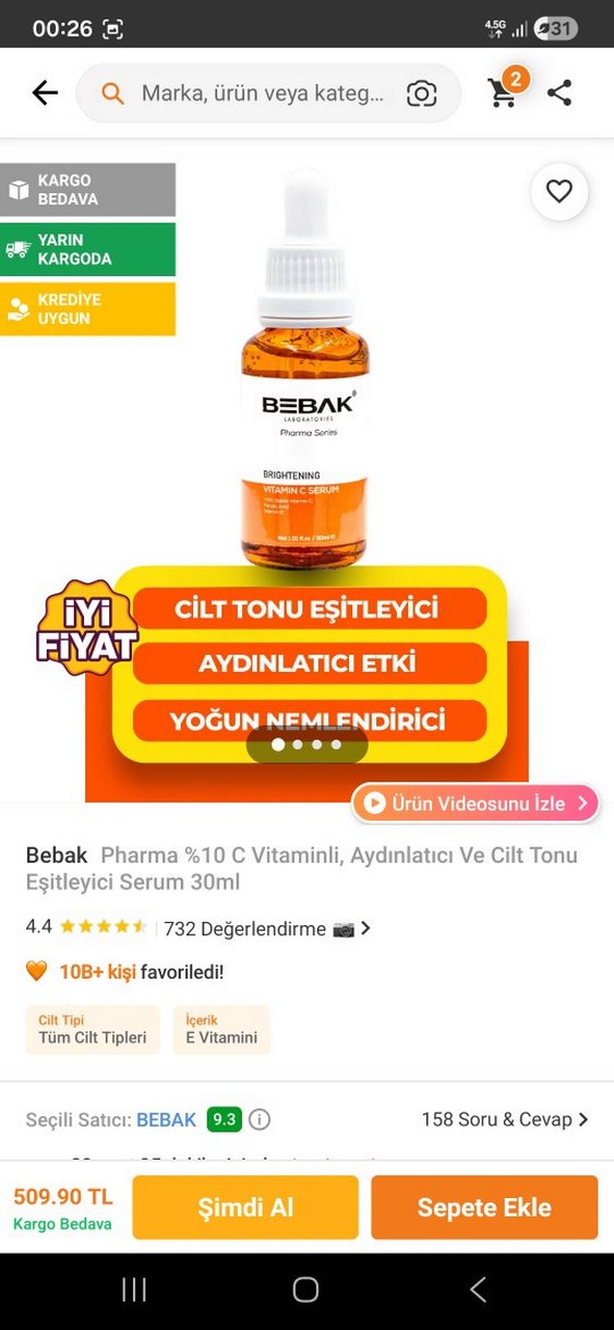 Bee Beauty SPF 50 Yüz Koruyucu Krem ve Bebak Vitamin C Serum - Görsel 4
